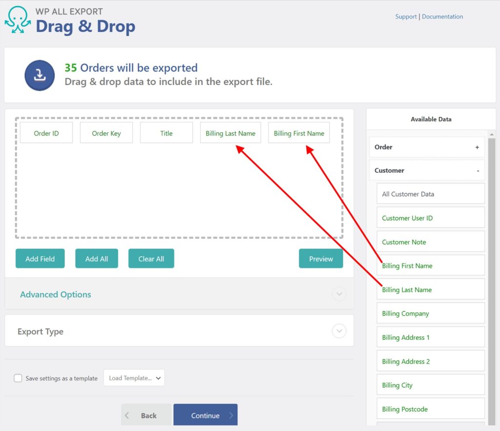 Customize WooCommerce Order Export Columns