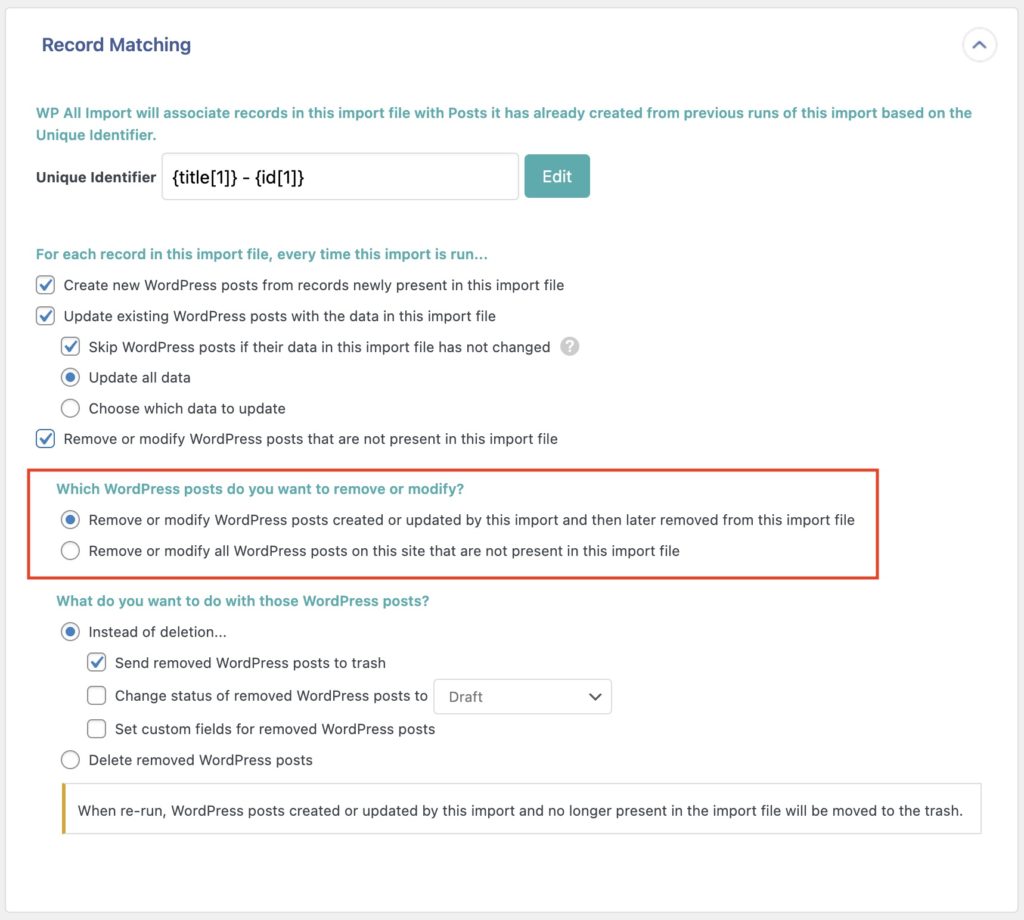 Remove Data Missing Which Available Options