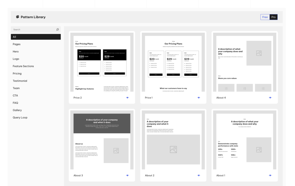 GenerateBlocks Pattern Library