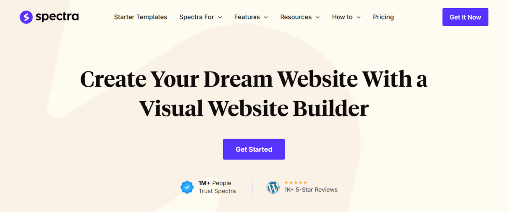 Spectra homepage